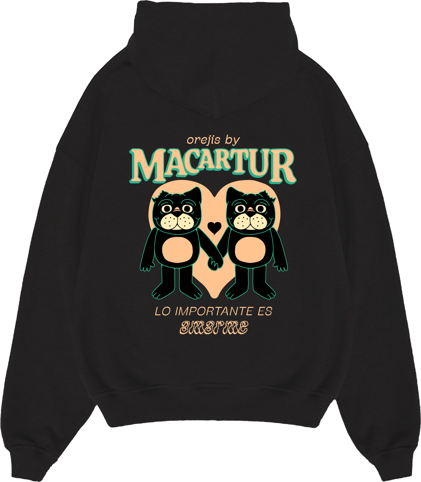 Orejis Classic Hoodie – Negro